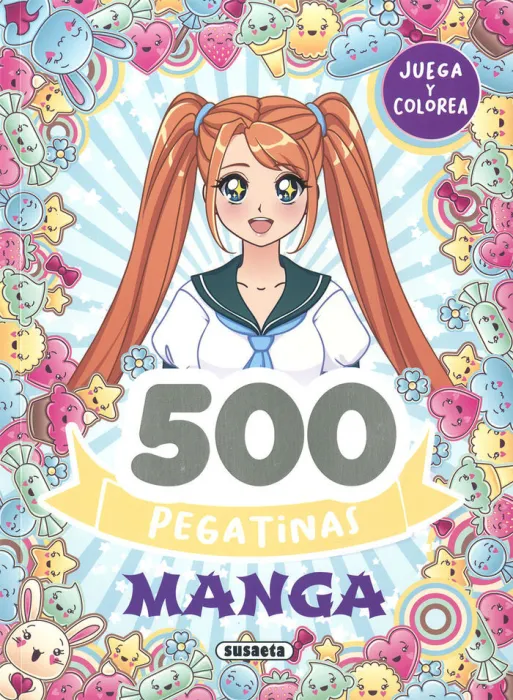 500 Pegatinas Manga. Juega y Colorea