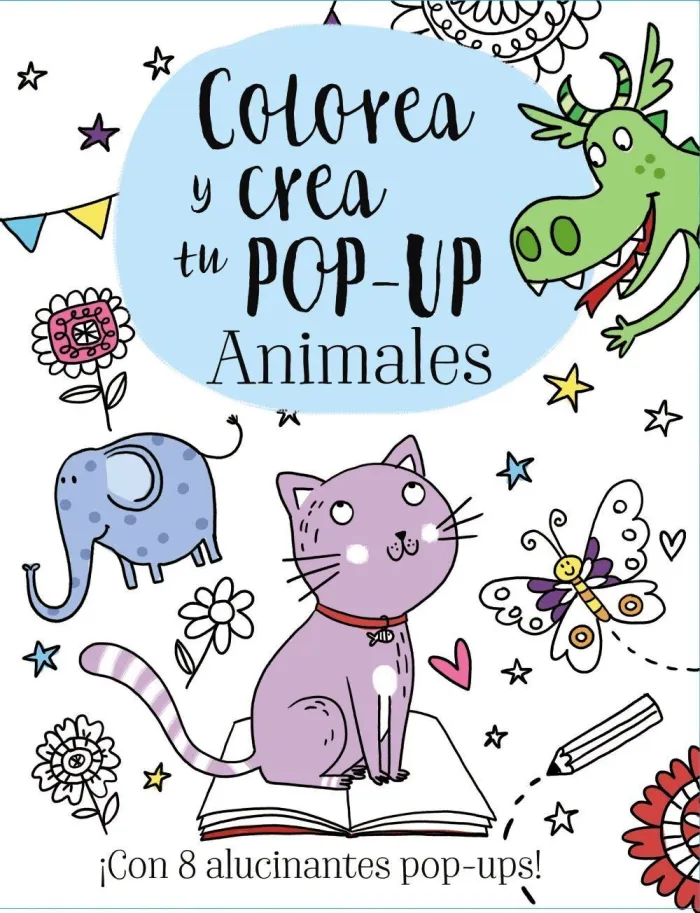 Colorea y Crea tu Pop-Up de Animales