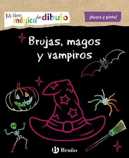 Mi Libro Mágico de Dibujo. Brujas, Magos y Vampiros