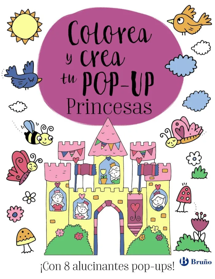 Colorea y Crea tu Pop-Up. Princesas