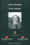 Prosas Completas. Vicente Aleixandre