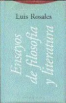 Ensayos de Filosofia y Literatura. Obras Completas Iv