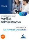 Auxiliar Administrativos Temario Universidad de las Palmas de Gran Canaria