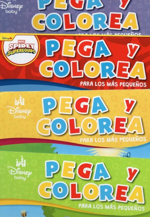 Pega y Colorea para los Más Pequeños (4 Títulos)