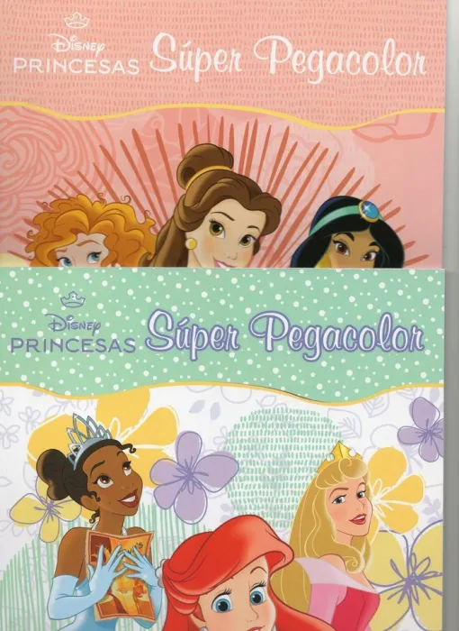 Princesas Super Pegacolor Disney. Con 40 Pegatinas