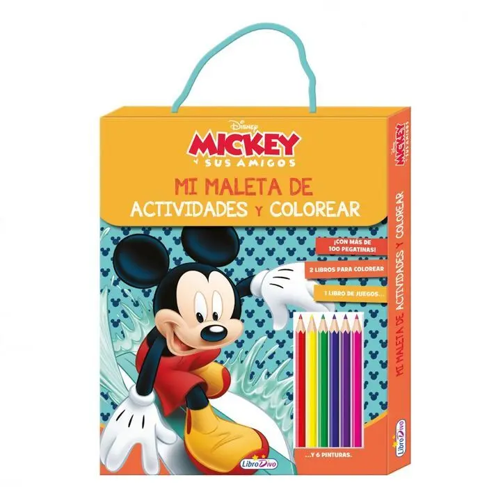 Mickey mi Maleta de Actividades y Colorear