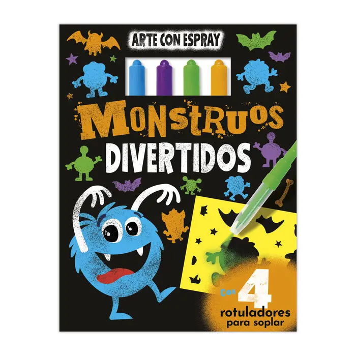 Monstruos Divertidos. Arte con Espray