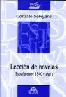 Leccion de Novelas (España entre 1940 y Ayer)