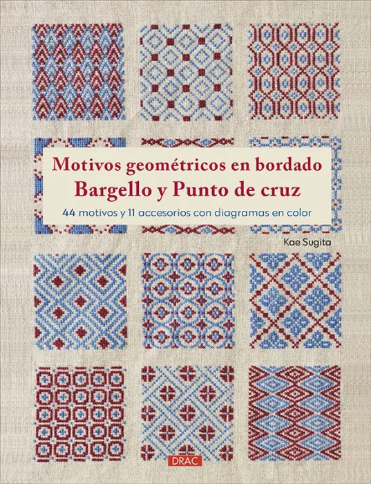 Motivos Geometricos en Bordado Bargello y Punto de Cruz