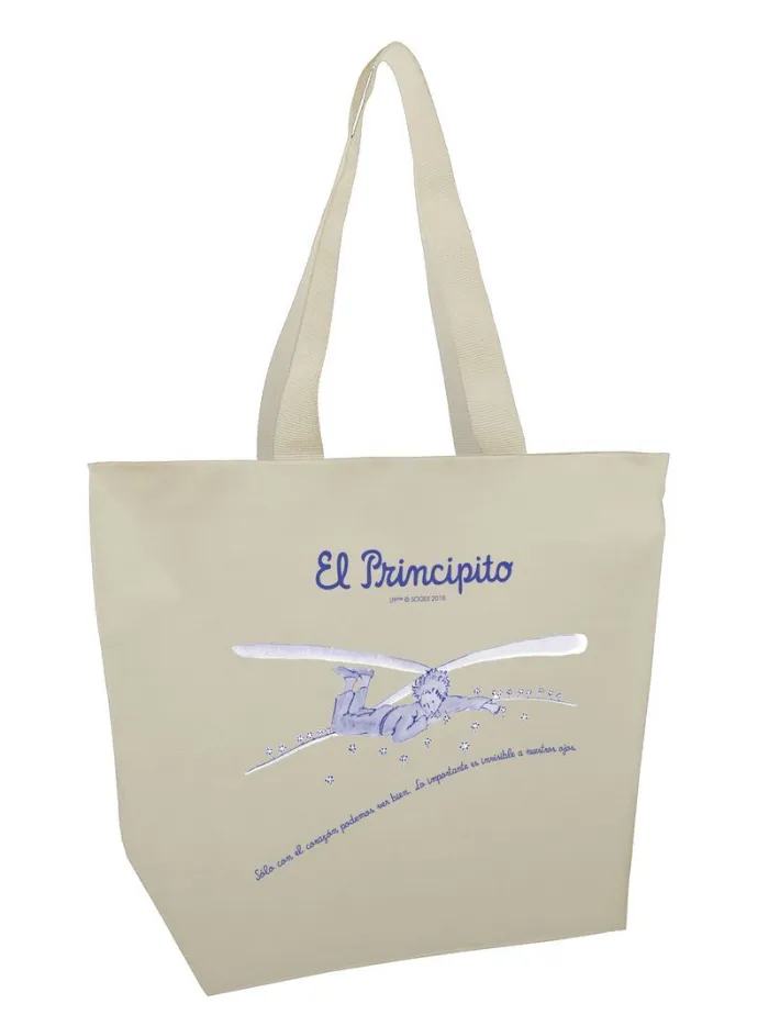 Bolsa Mega Shopper el Principito. Sólo con el Corazón