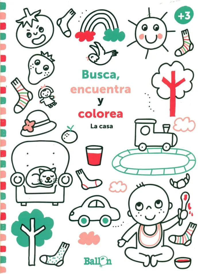 La Casa. Busca, Encuentra y Colorea +3