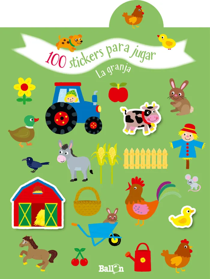 100 Stickers para Jugar - la Granja