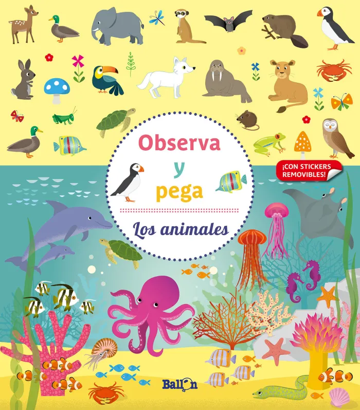 Observa y Pega - los Animales