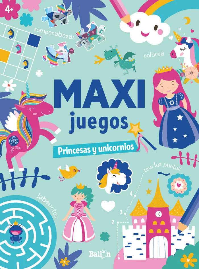 Maxi Juegos. Princesas y Unicornios