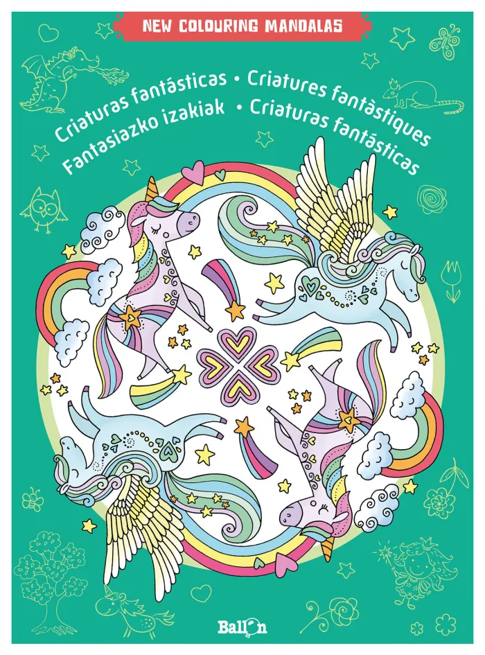 New Colouring Mandalas-Criaturas Fantásticas
