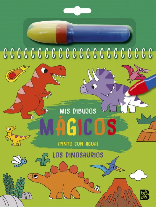Pinto con Agua los Dinosaurios. Mis Dibujos Mágicos