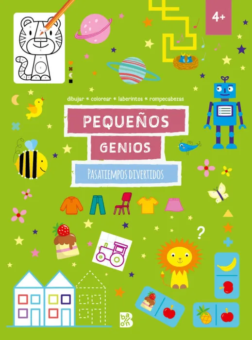 Pequeños Genios. Pasatiempos Divertidos +4