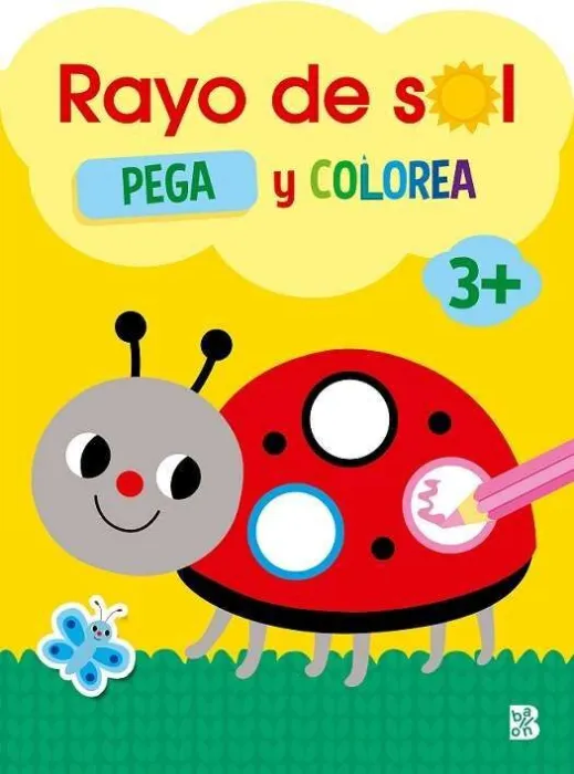 Rayo de Sol. Pega y Colorea 3 Años