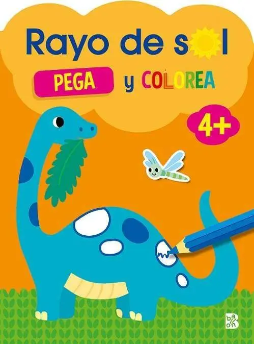 Rayo de Sol. Pega y Colorea 4 Años