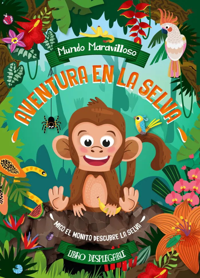 Aventura en la Selva. Libro Desplegable