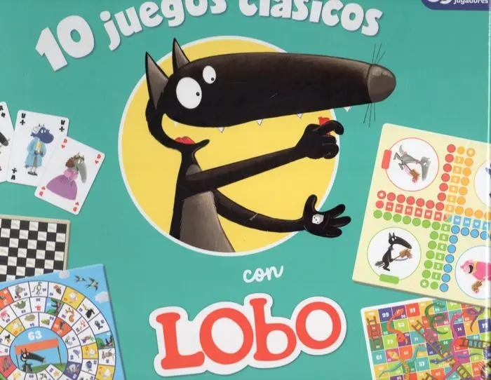 Cofre Juegos de 10 Juegos Clasicos con Lobo (Caja)