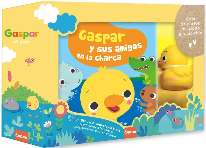 Gaspar y Amigos en la Charca. Libro de Baño con Patito