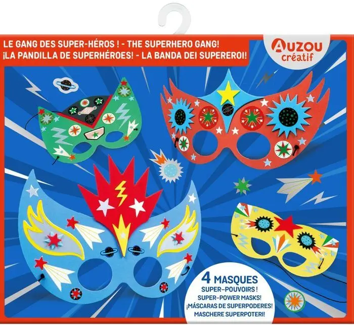 La Pandilla de Superhèroes. Máscaras de Superpoderes