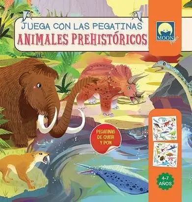 Animales Prehistoricos. Juega con las Pegatinas