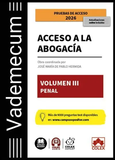Vademecum Acceso a la Abogacía. Vol Iii. Parte Específica Penal