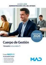 Cuerpo de Gestión. Temario Vol. 5 Acceso Libre