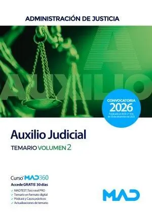 Auxilio Judicial. Temario Vol. 2 Administración de Justicia