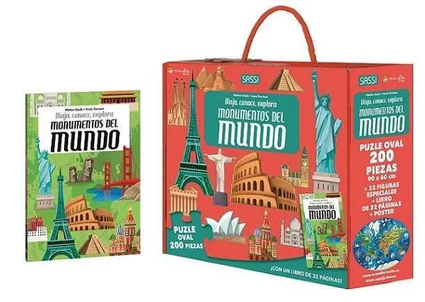 Monumentos del Mundo (Puzle Oval 200 Piezas)