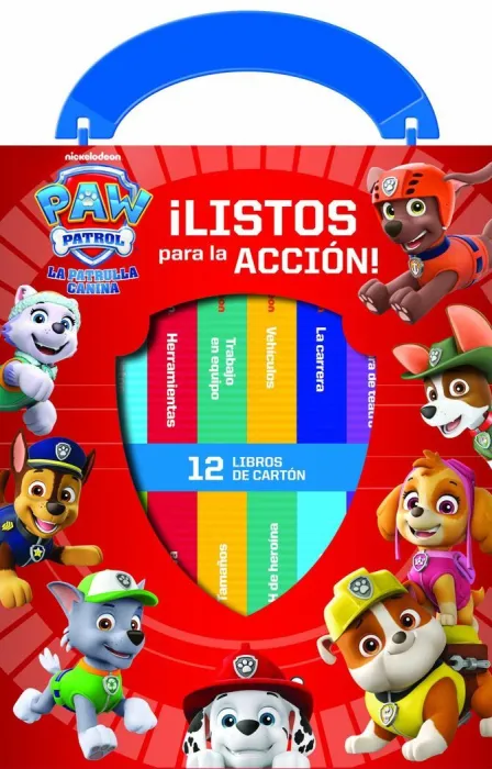 La Patrulla Canina - Paw Patrol - mi Primera Biblioteca - 12 Libros de Cartón -